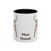 11oz Plott Hound Mug, Black, front view