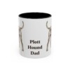 11oz Plott Hound Dog Dad Mug, Black, front view