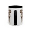 11oz Plott Hound Latin Mug, Black, back view