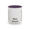 11oz Plott Hound Latin Mug, Purple, front view