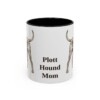 11oz Plott Hound Dog Mom Mug, Black, front view