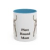 11oz Plott Hound Dog Mom Mug, Light Blue, front view