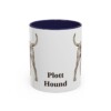 11oz Plott Hound Mug, Navy, front view