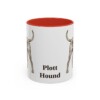 11oz Plott Hound Mug, Red, front view