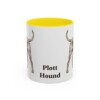 11oz Plott Hound Mug, Yellow, front view
