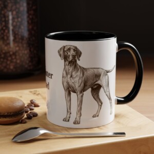 11oz-pointer-mug-dad-black 11oz Pointer Dog Dad Mug, Black, lifestyle photo