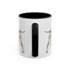 11oz Pointer Dog Dad Mug, Black, back view