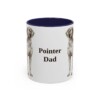 11oz Pointer Dog Dad Mug, Navy, front view