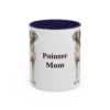 11oz Pointer Dog Mom Mug, Navy, front view