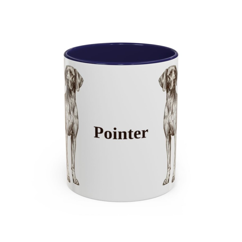 11oz Pointer Mug, Navy, front view