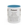 11oz Pointer Mug, Light Blue, front view