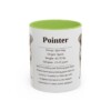 11oz Pointer Mug, Light Green, front view
