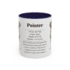 11oz Pointer Mug, Navy, front view