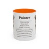 11oz Pointer Mug, Orange, front view