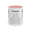 11oz Pointer Mug, Pink, front view