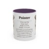 11oz Pointer Mug, Purple, front view