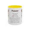 11oz Pointer Mug, Yellow, front view