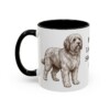 11oz Polish Lowland Sheepdog Dog Dad Mug, Black, left side view