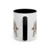 11oz Funny Polish Lowland Sheepdog Mug, Black, back view