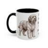 11oz Funny Polish Lowland Sheepdog Mug, Black, left side view