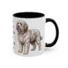 11oz Funny Polish Lowland Sheepdog Mug, Black, right side view