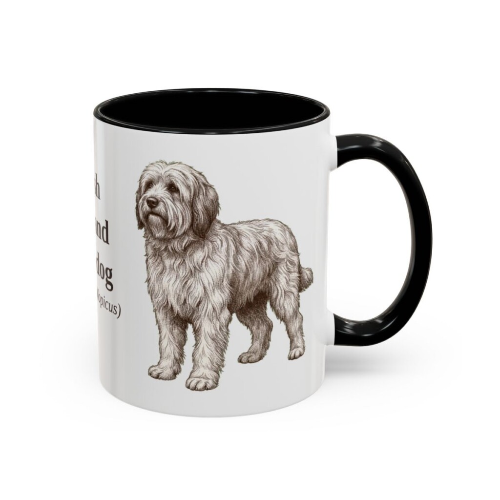11oz-polish-lowland-sheepdog-mug-latin-black-right 11oz Polish Lowland Sheepdog Latin Mug, Black, right side view