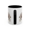 11oz Polish Lowland Sheepdog Mug, Black, back view