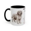 11oz Polish Lowland Sheepdog Mug, Black, left side view