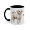 11oz Pomapoo Dog Dad Mug, Black, left side view