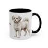 11oz Pomapoo Dog Dad Mug, Black, right side view
