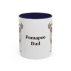 11oz Pomapoo Dog Dad Mug, Navy, front view