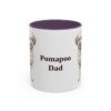 11oz Pomapoo Dog Dad Mug, Purple, front view