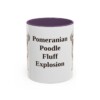 11oz Funny Pomapoo Mug, Purple, front view