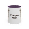11oz Pomapoo Dog Mom Mug, Purple, front view