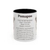 11oz Pomapoo Mug, Black, front view