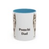 11oz Pomchi Dog Dad Mug, Light Blue, front view