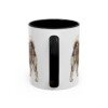 11oz Funny Pomchi Mug, Black, back view