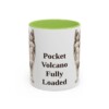 11oz Funny Pomchi Mug, Light Green, front view