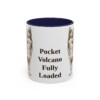 11oz Funny Pomchi Mug, Navy, front view
