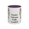 11oz Funny Pomchi Mug, Purple, front view