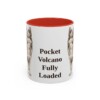 11oz Funny Pomchi Mug, Red, front view