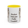 11oz Funny Pomchi Mug, Yellow, front view