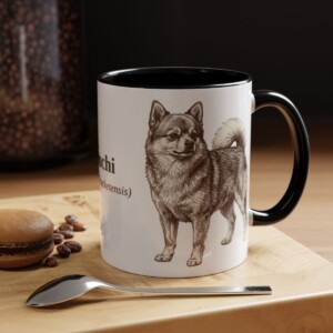 11oz Pomchi Latin Mug, Black, lifestyle photo
