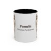 11oz Pomchi Latin Mug, Black, front view