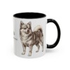 11oz Pomchi Latin Mug, Black, right side view