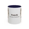 11oz Pomchi Latin Mug, Navy, front view