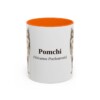 11oz Pomchi Latin Mug, Orange, front view