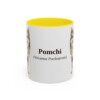 11oz Pomchi Latin Mug, Yellow, front view