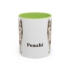 11oz Pomchi Mug, Light Green, front view