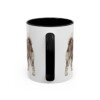 11oz Pomchi Dog Mom Mug, Black, back view